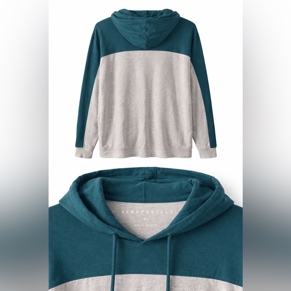 Aeropostale Color Block Hoodie – XL - Picture 3 of 3
